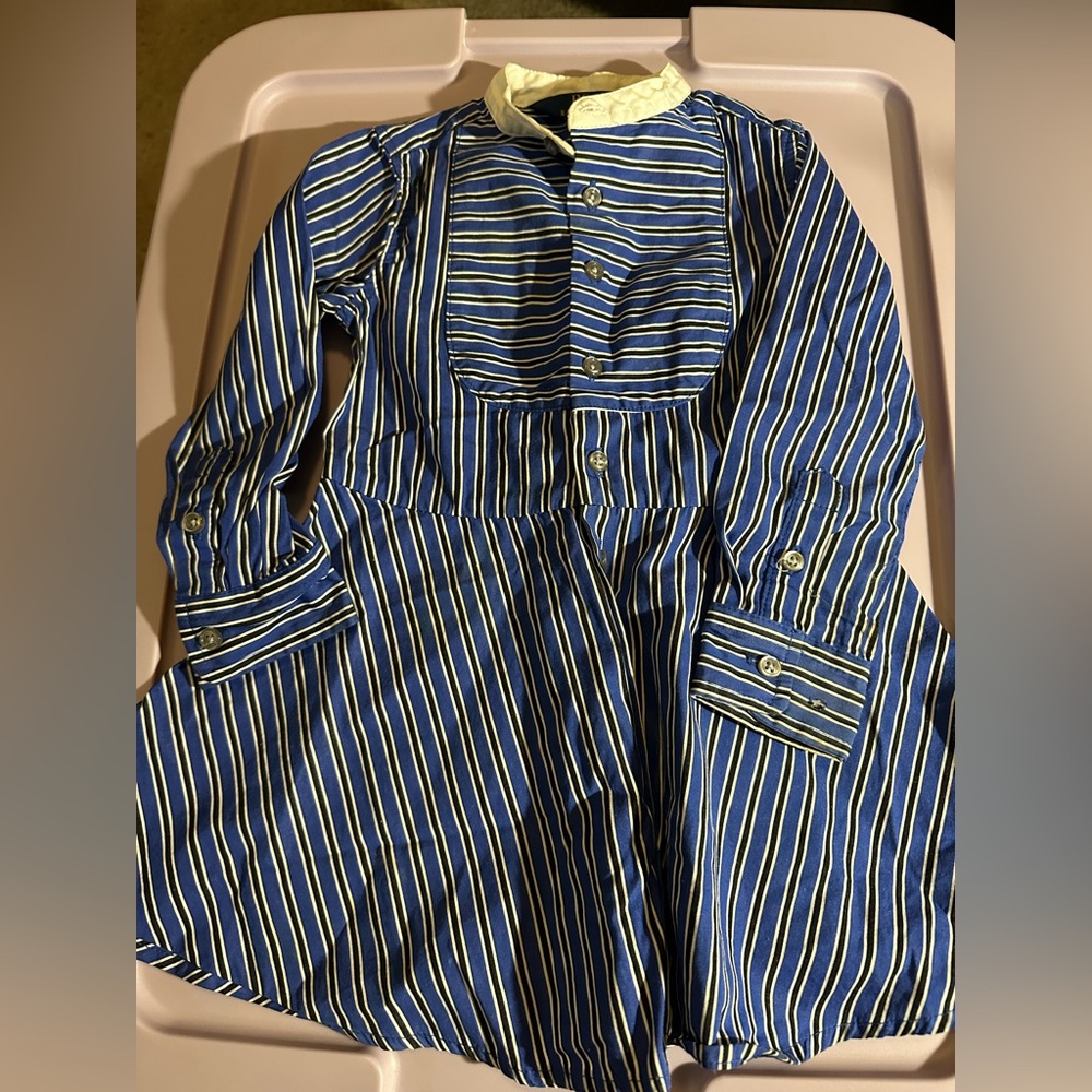 Polo by Ralph Lauren Blue and White Striped Dress - Bin 11